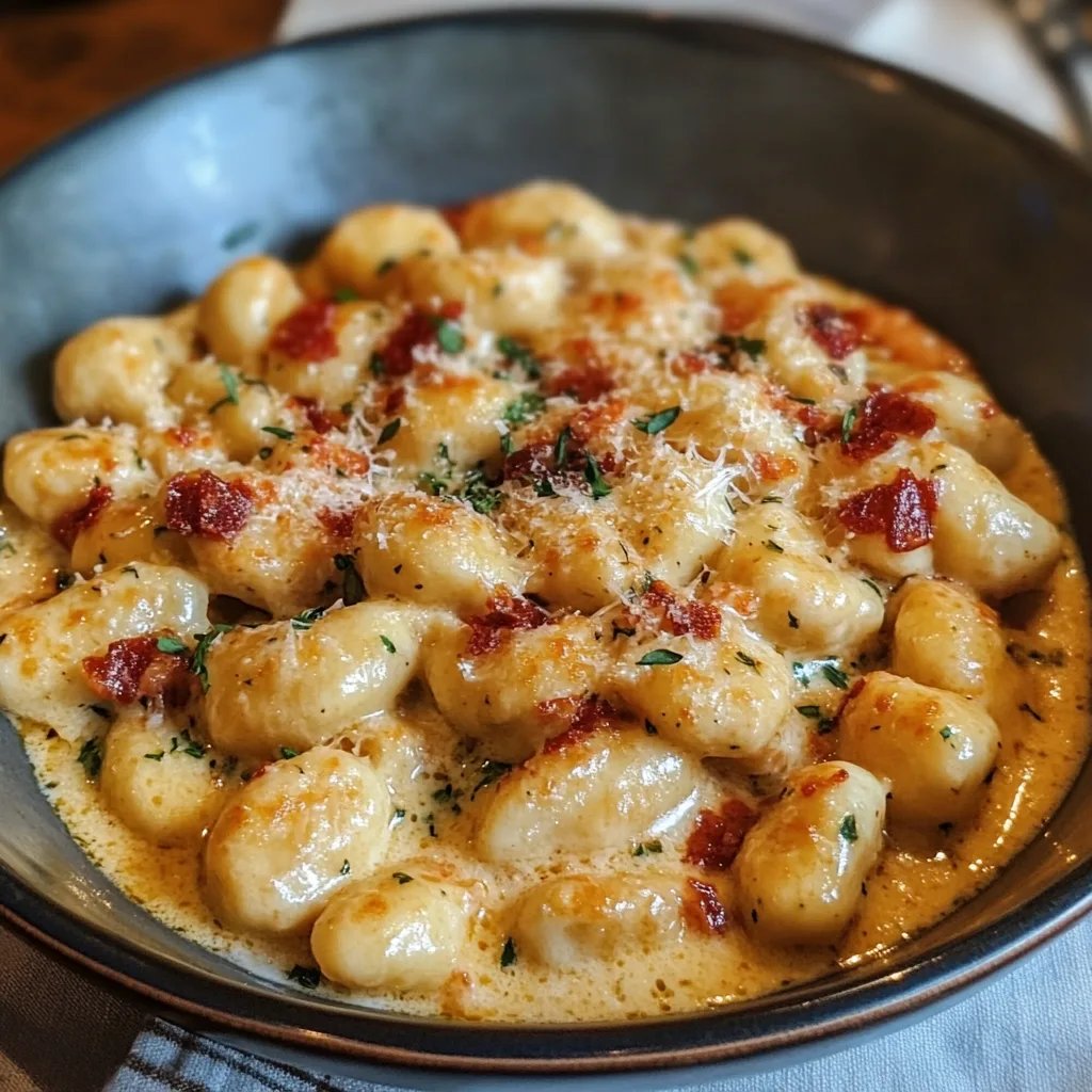 Heirate mich Huhn und Gnocchi