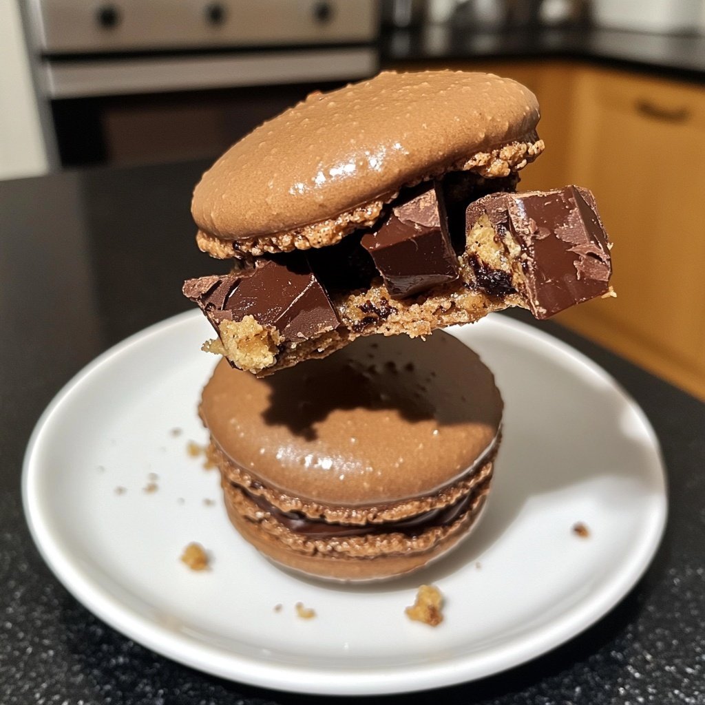 Schokoladen Mandelmakronen