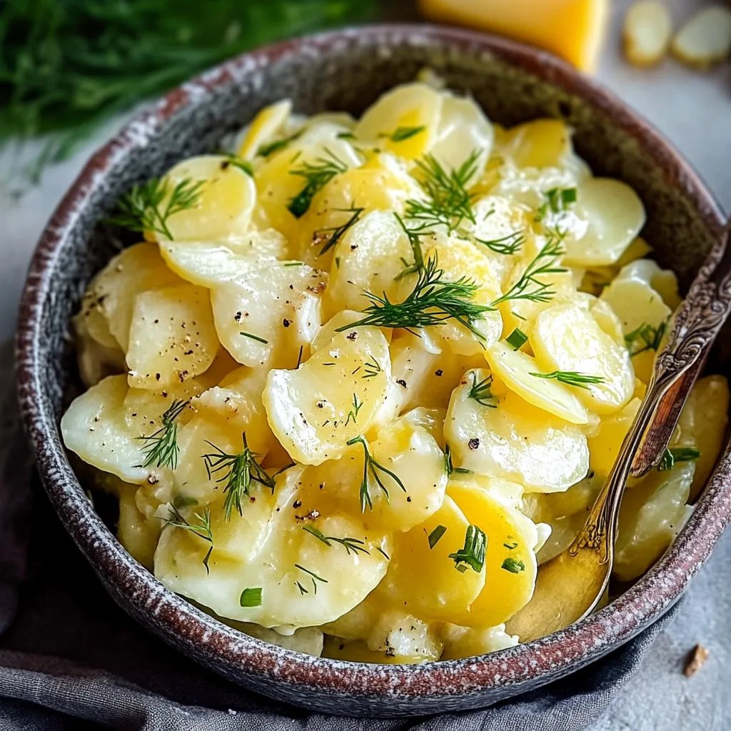 Omas Kartoffelsalat mit Brühe und Dill: Ein Unglaublich Essenzielles Rezept für 6 Personen