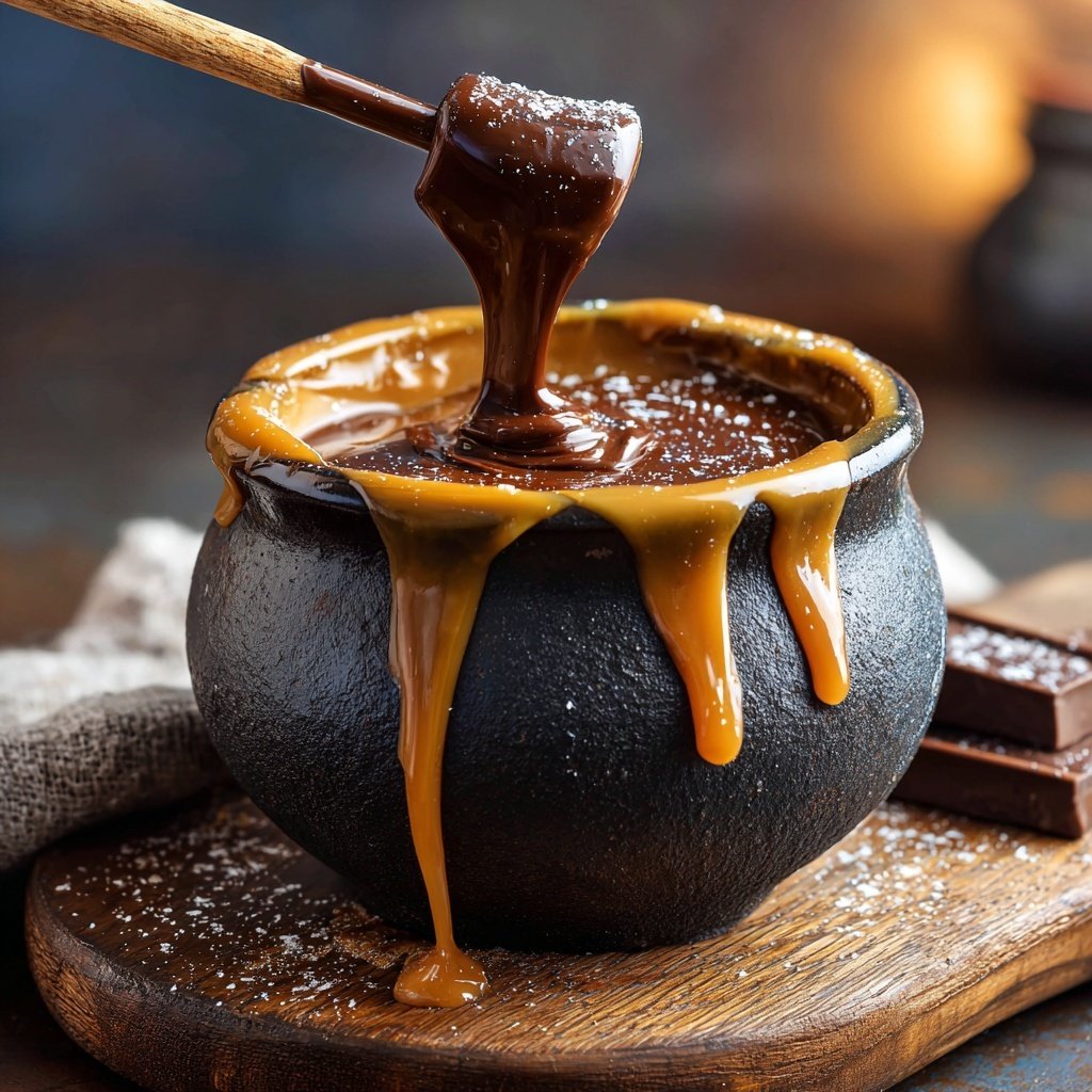 Karamell Schokoladen Fondue