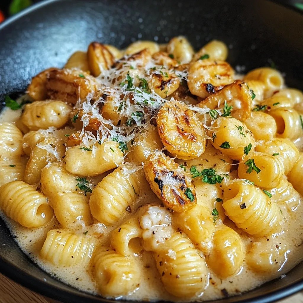 Gnocchi mit Pilz Rahm Soße