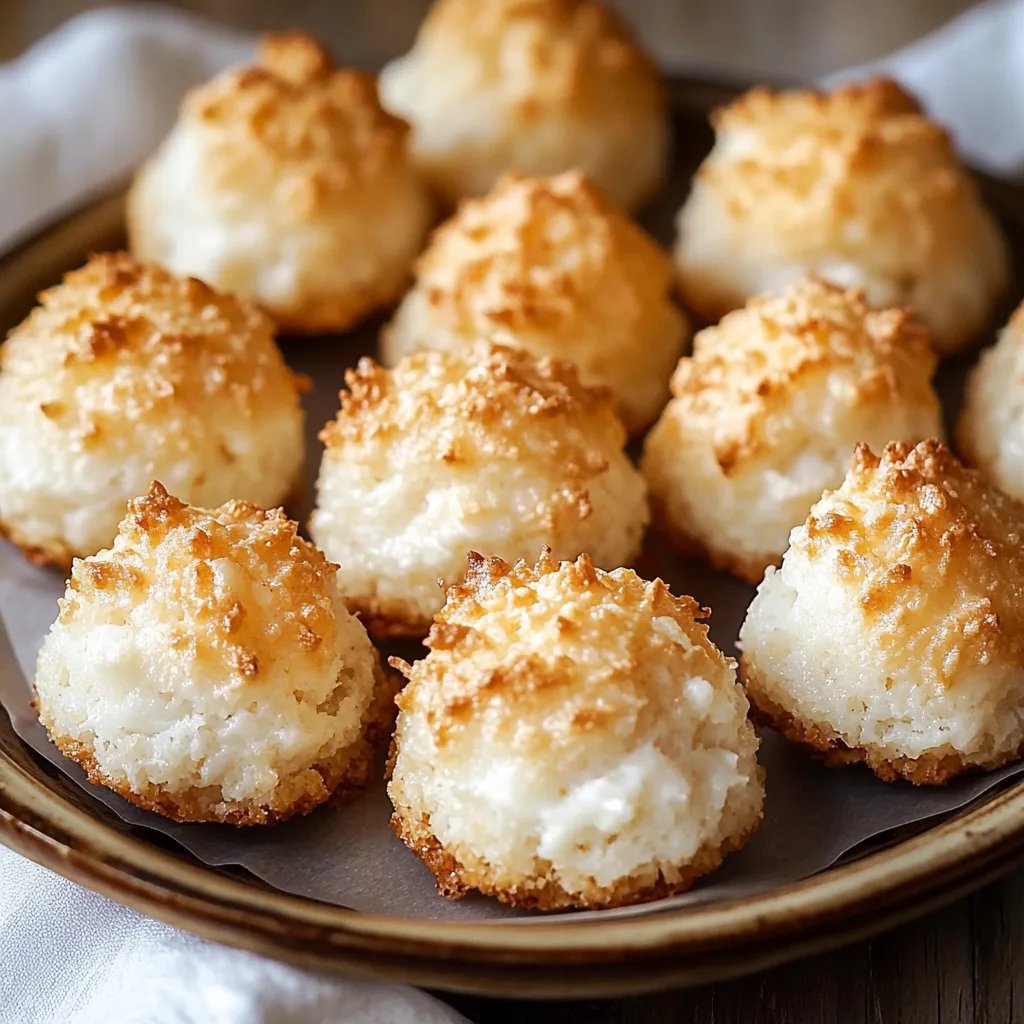 Saftige Kokosmakronen nach Omas bestem Rezept