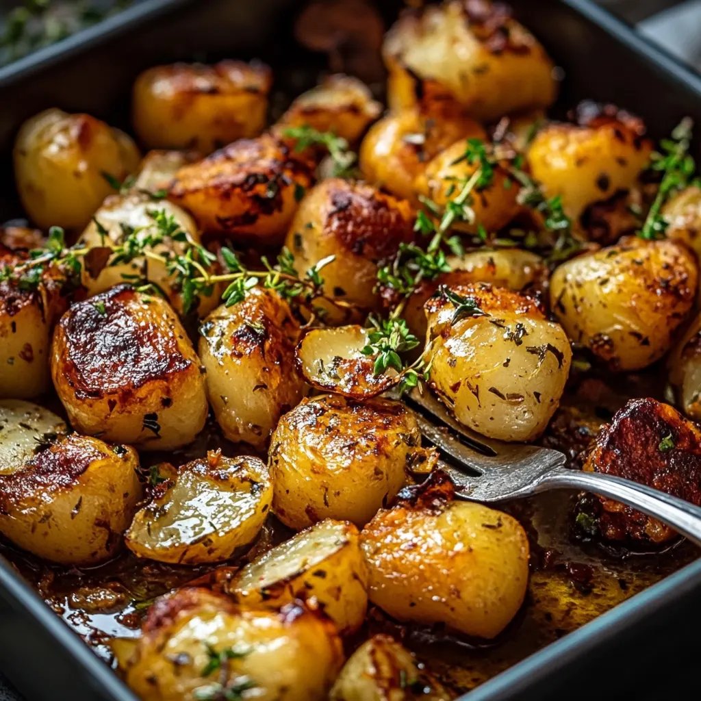 Ofen geröstete Süßkartoffeln und gerösteter Rosenkohl