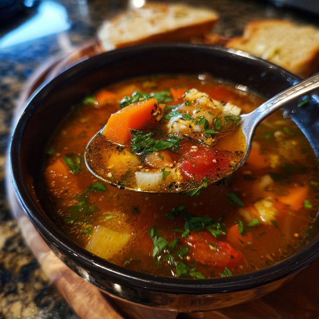 Mitternachts Suppe deftig und würzig