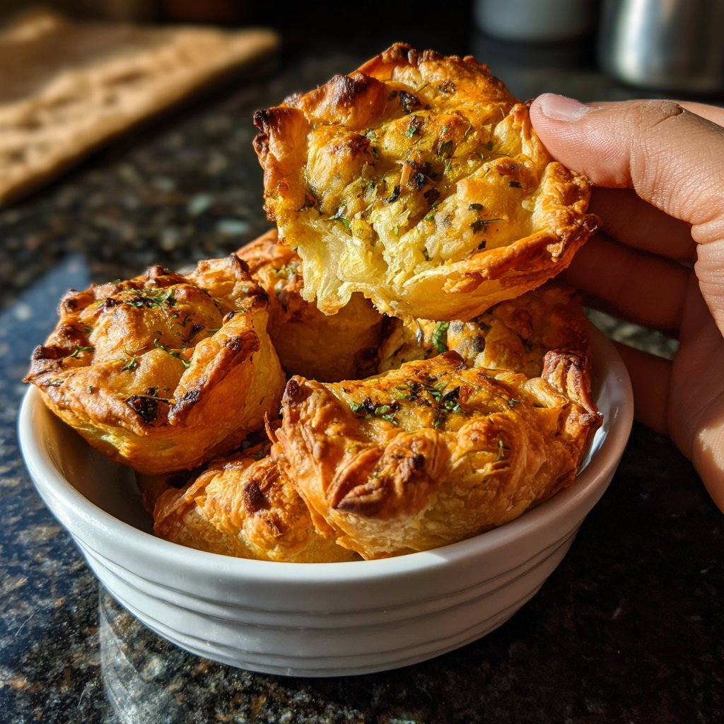Masala Gemüse Puffs knusprig Vorspeise