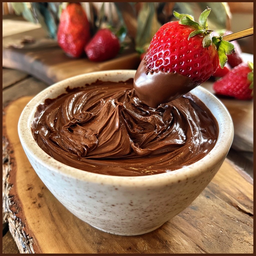 Süß Chili Schokoladen Fondue