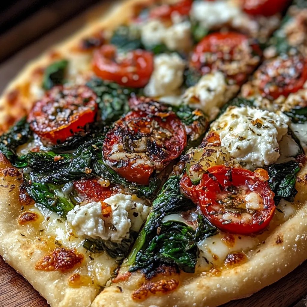 Spinat-Feta-Fladenbrotpizza: Ein Unglaubliches Ultimatives Rezept für 5 Sinne