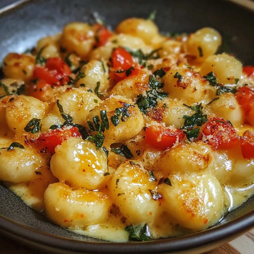 Cremige Gnocchi-Pfanne mit Gemüse