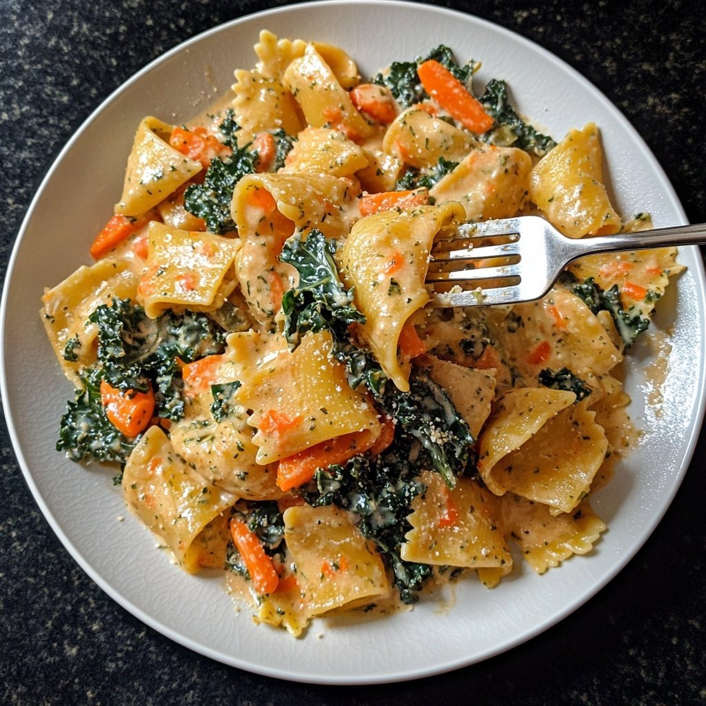 Schnelle-und-Einfache One-Pot-Pasta mit Wintergemüse
