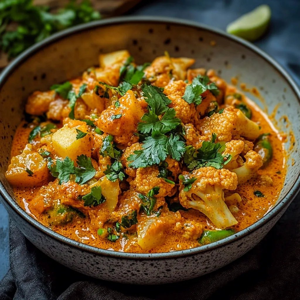 Cremiger Blumenkohl-Curry aus dem Backofen