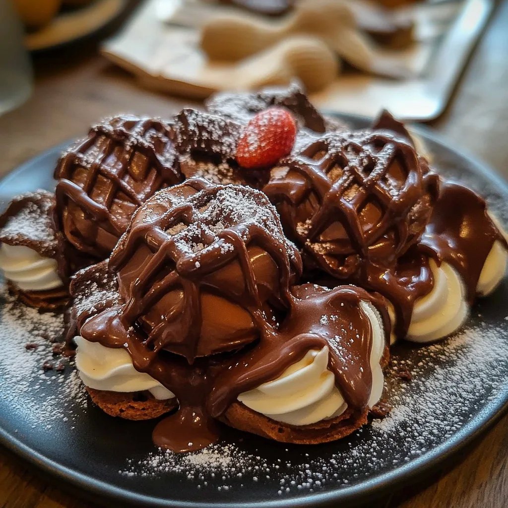 Gefülltes Schoko Spritzgebäck