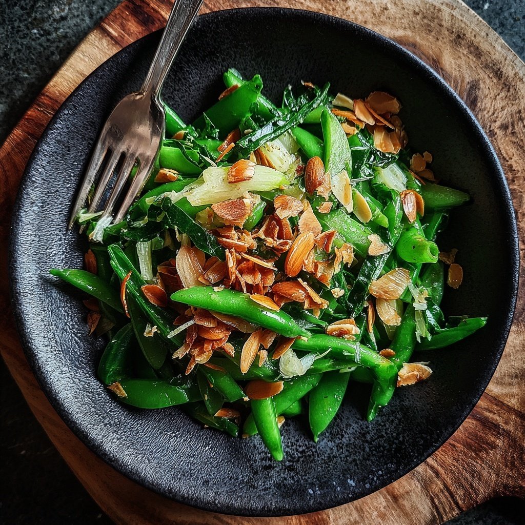 Sellerie Salat mit Gerösteten Mandeln