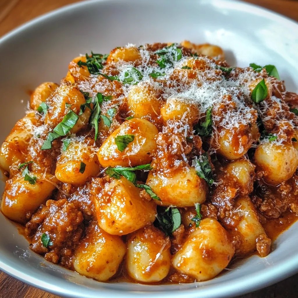 Gnocchi Bolognese