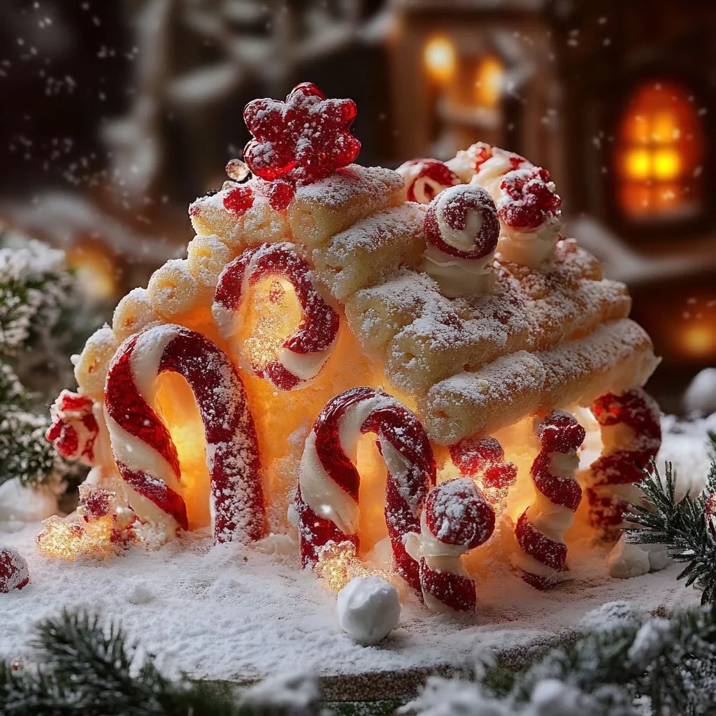 Festliche Zuckerstangen Kekse