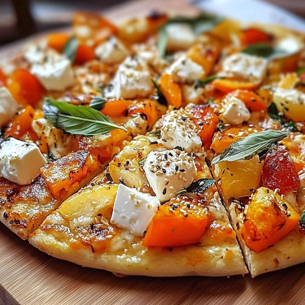 Gebackener Hokkaido mit Honig und Feta