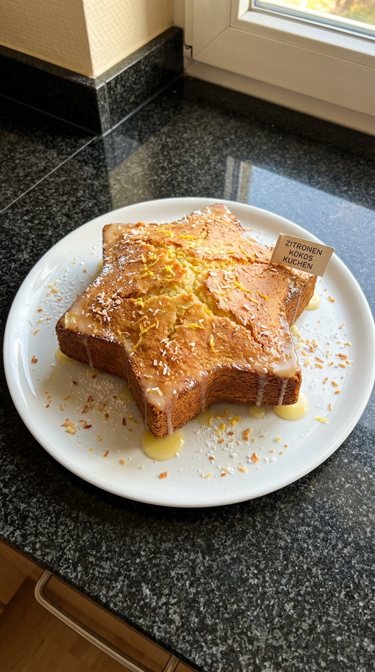 Zitronen Kokos Kuchen Fisch Sternzeichen