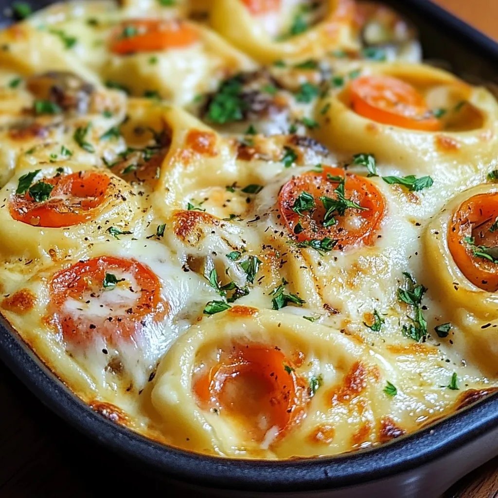 Cremige Tortellini Auflauf