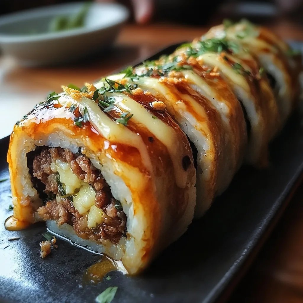 Hackfleisch-Käse-Rolle