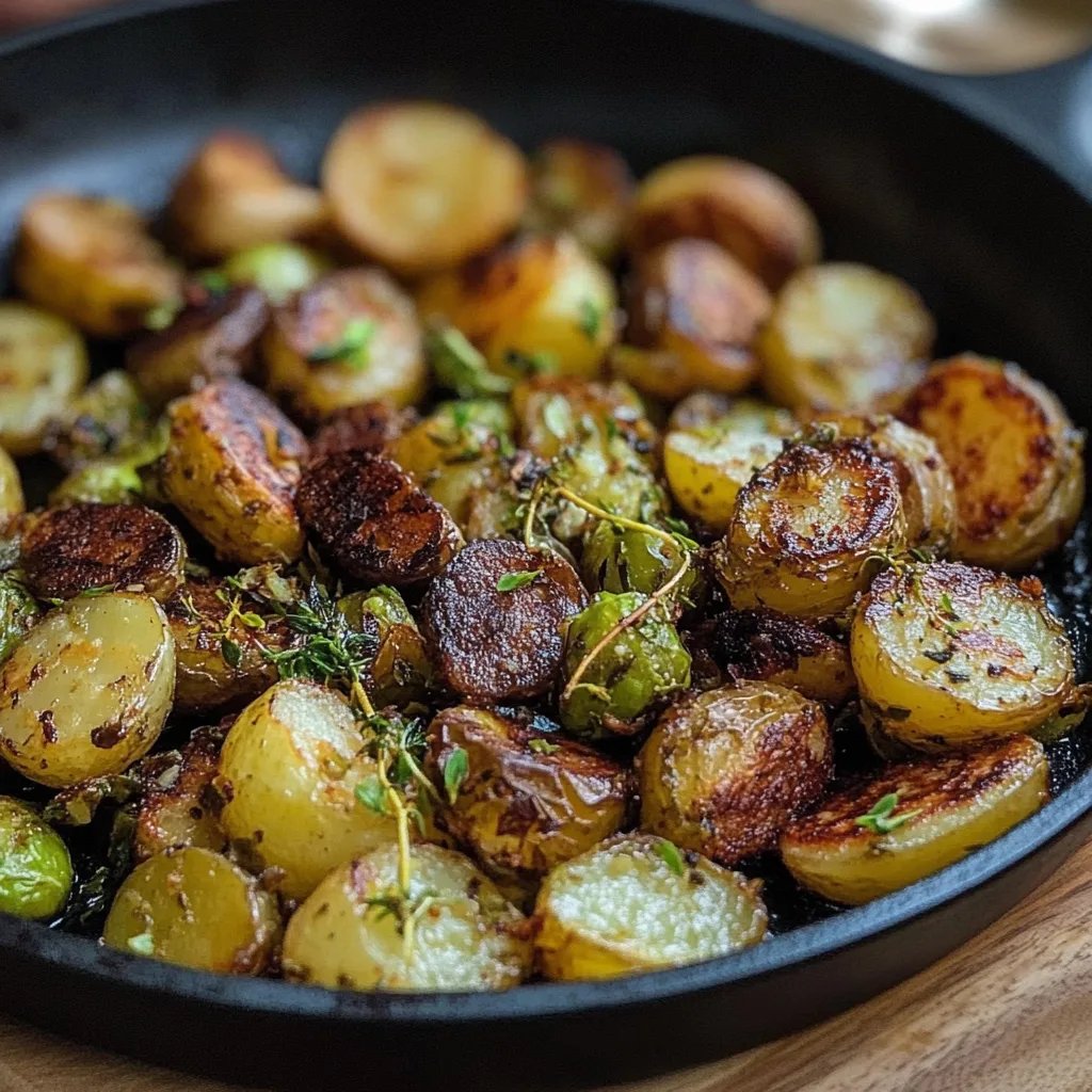 Rosenkohl-Kartoffel-Pfanne
