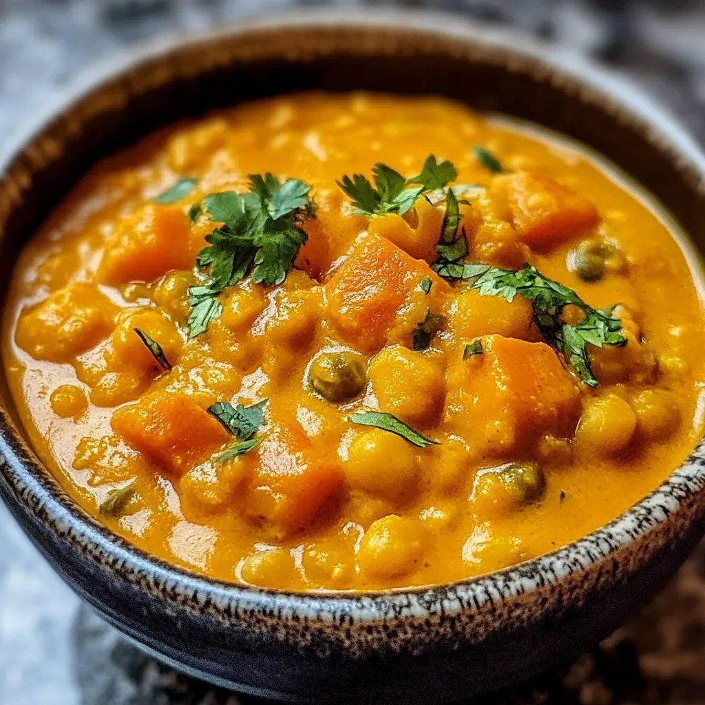 Kürbis-Curry mit Kokosmilch