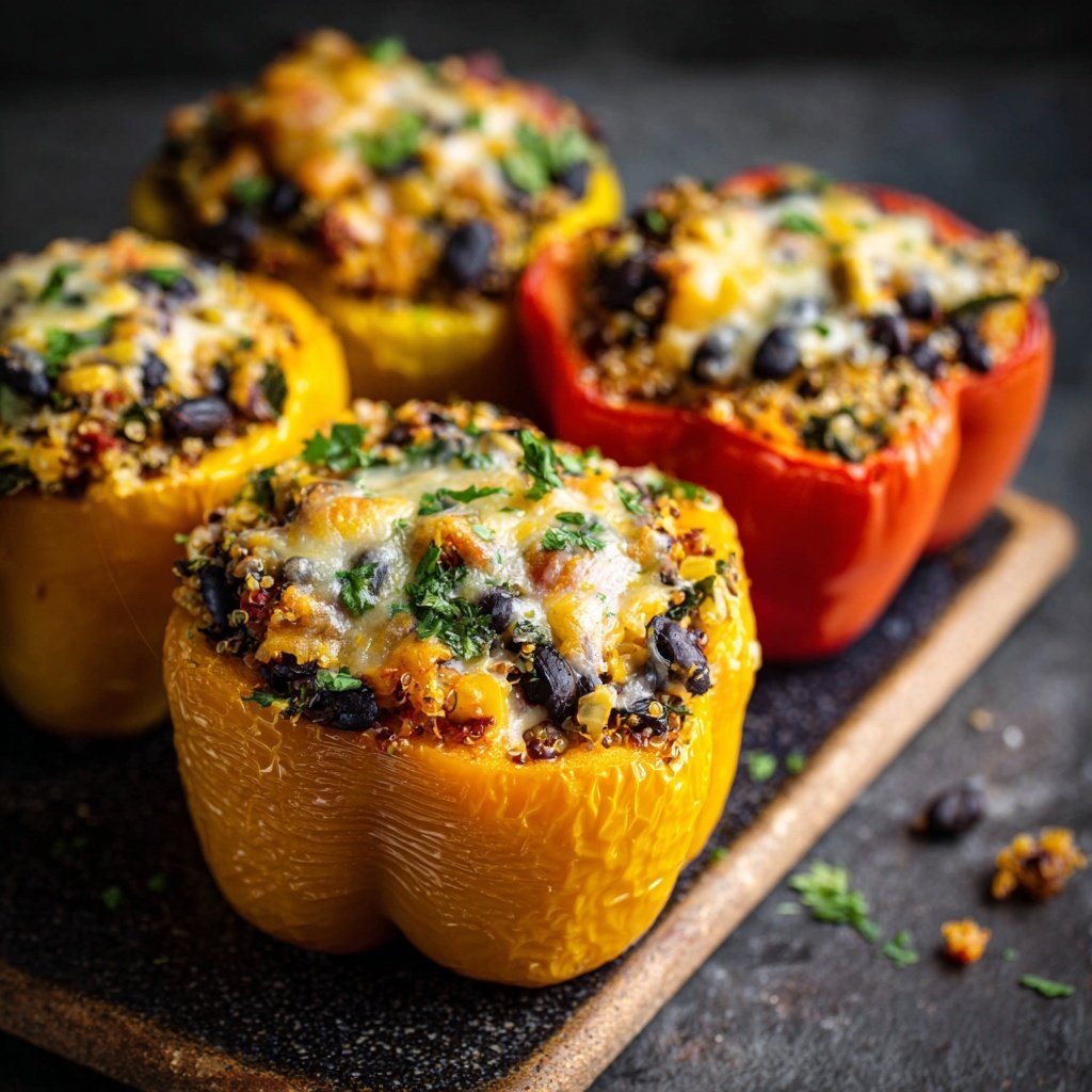 Herzhafte Gemüsegefüllte Paprika