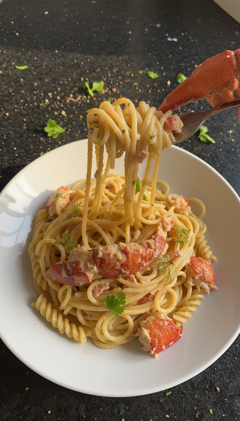 Meeresfrüchte Hummer Spaghetti