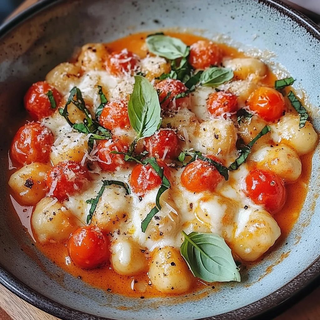 Gnocchi mit Tomaten und Mozzarella