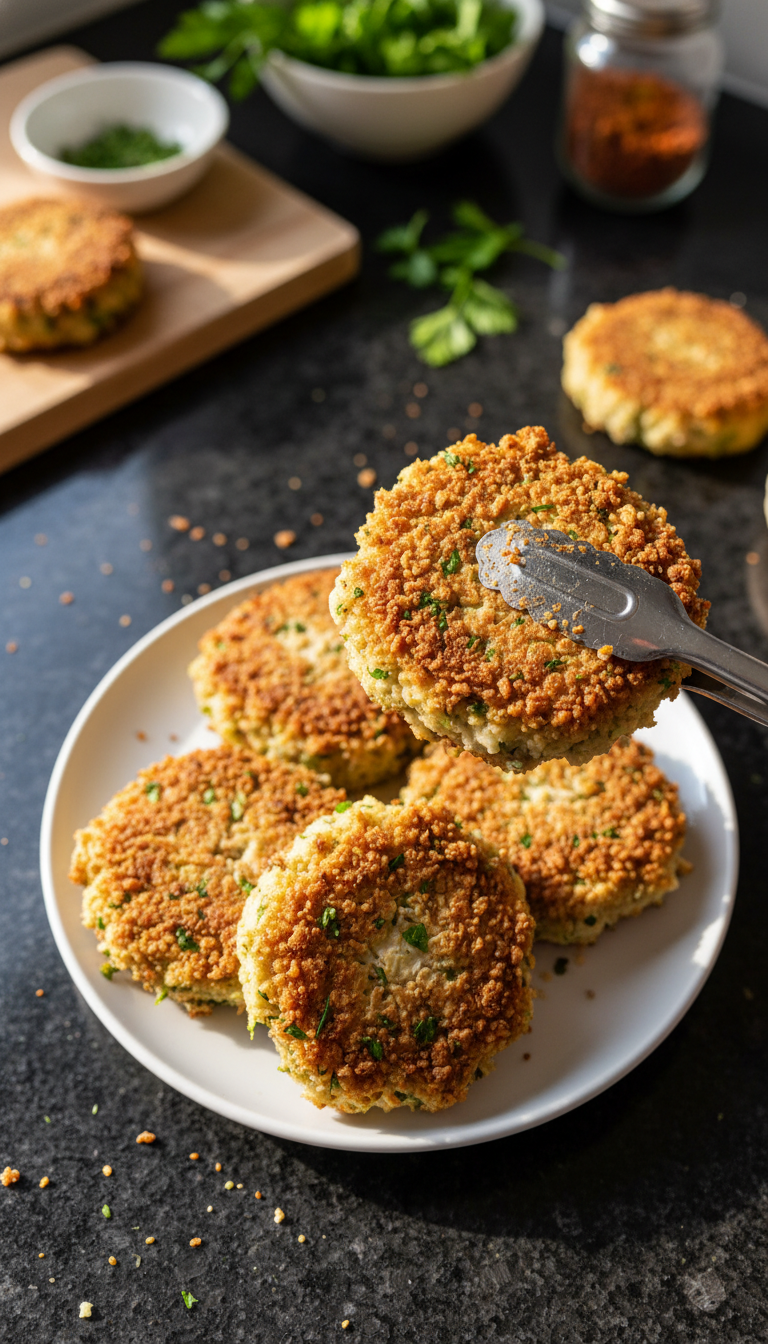 Blumenkohl Hack Bratlinge
