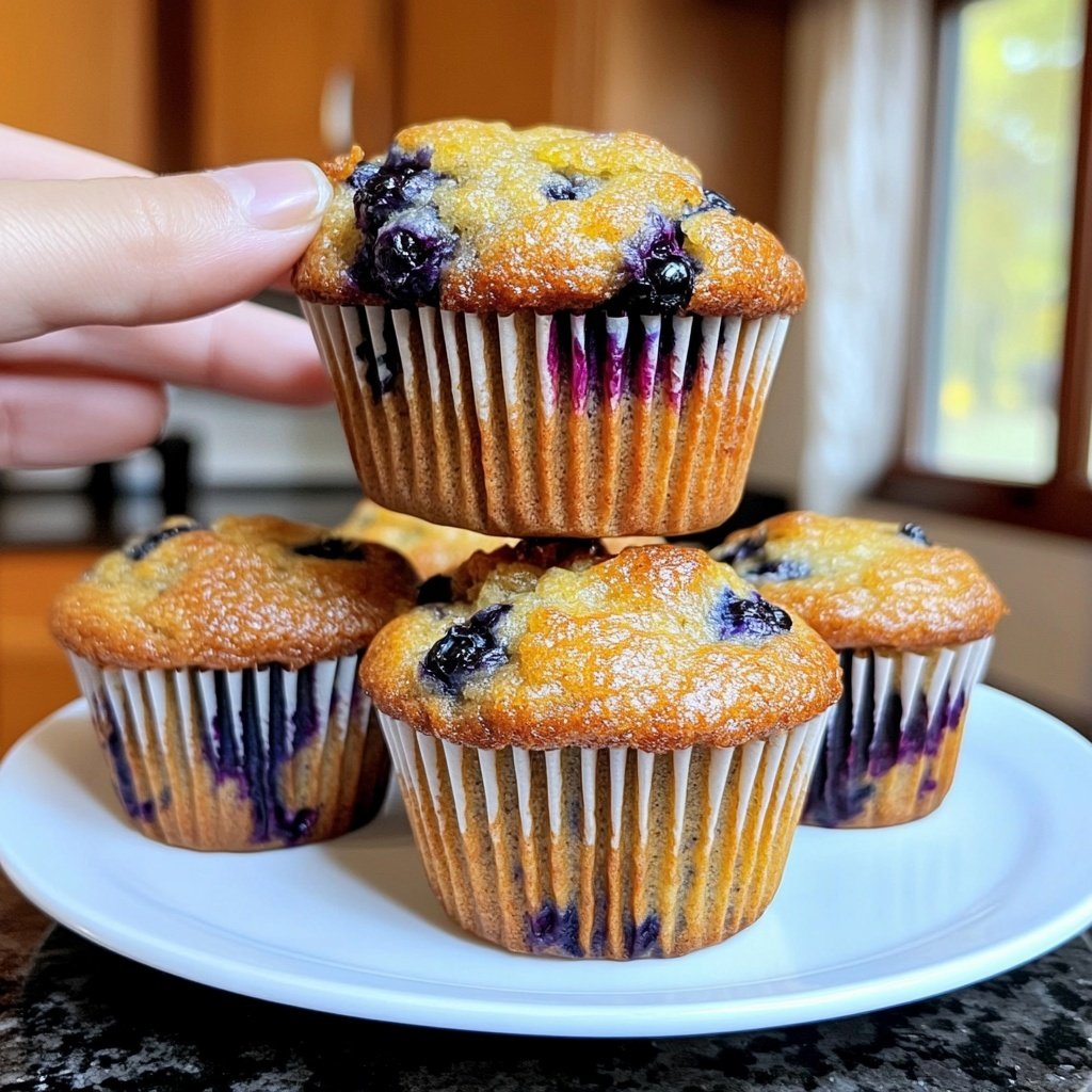 Meyer Zitronen Blaubeer Muffins